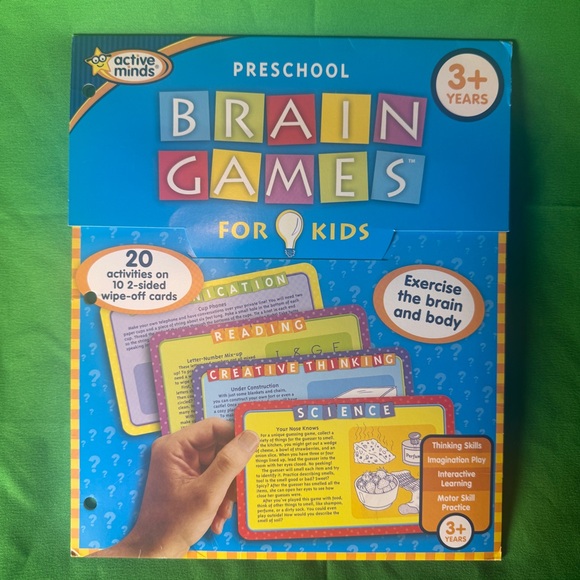 Brain Games for Kids, Preschool Edition: Exercise the Brain and Body cards - Picture 1 of 3